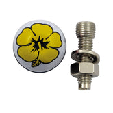 Trik Topz license plate mounts Flower yellow LICENSE PLATE MOUNT SETS Trik Topz