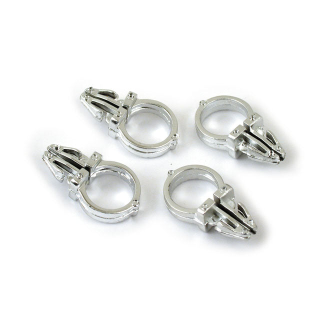 Chrome Handlebar Wire Clips Handlebar Misc Mcs