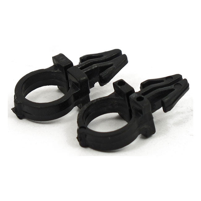 Black Handlebar Wire Clips Handlebar Misc Mcs