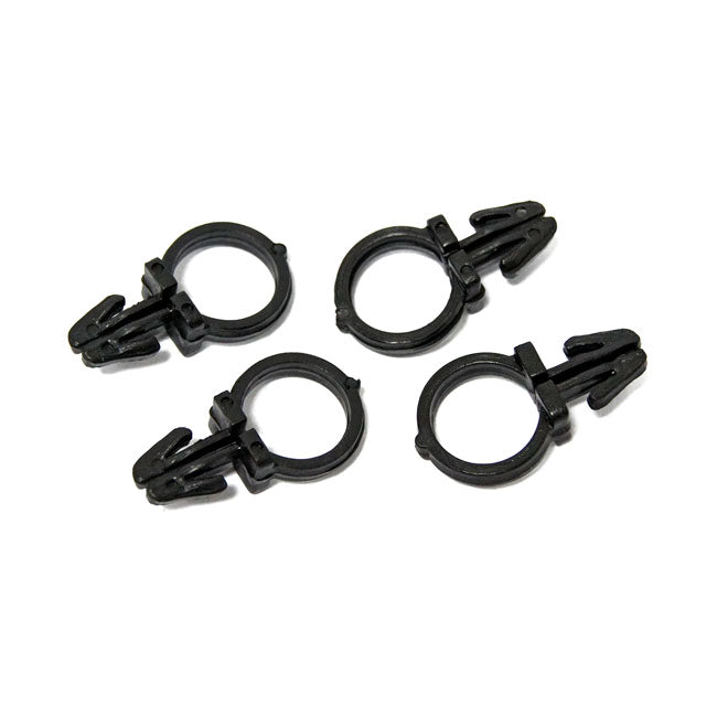 Black Handlebar Wire Clips Handlebar Misc Mcs