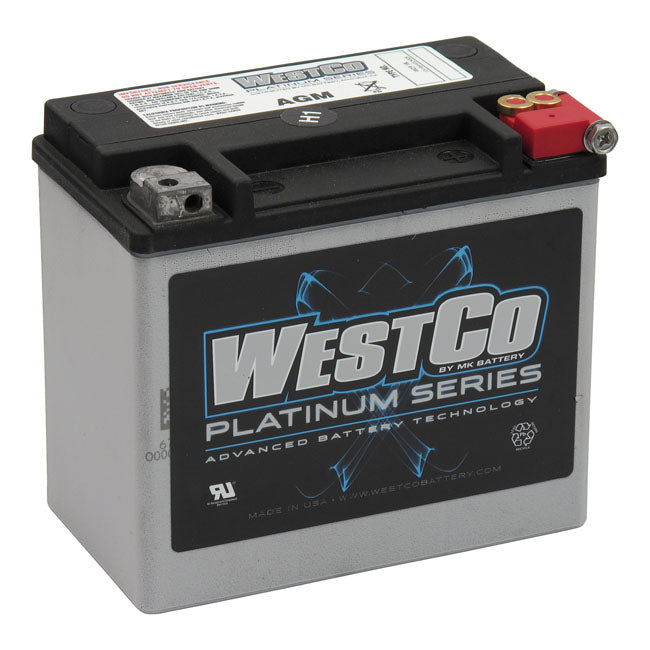 Westco, Sealed Agm Battery. 12 Volt, 19 A, 325 Cca Batteries West Co