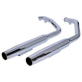 Paughco, Tapered exhaust (38"). Chrome Full Exhaust System Paughco