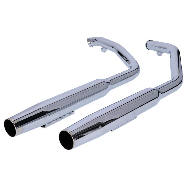 Paughco, Tapered exhaust (38"). Chrome Full Exhaust System Paughco