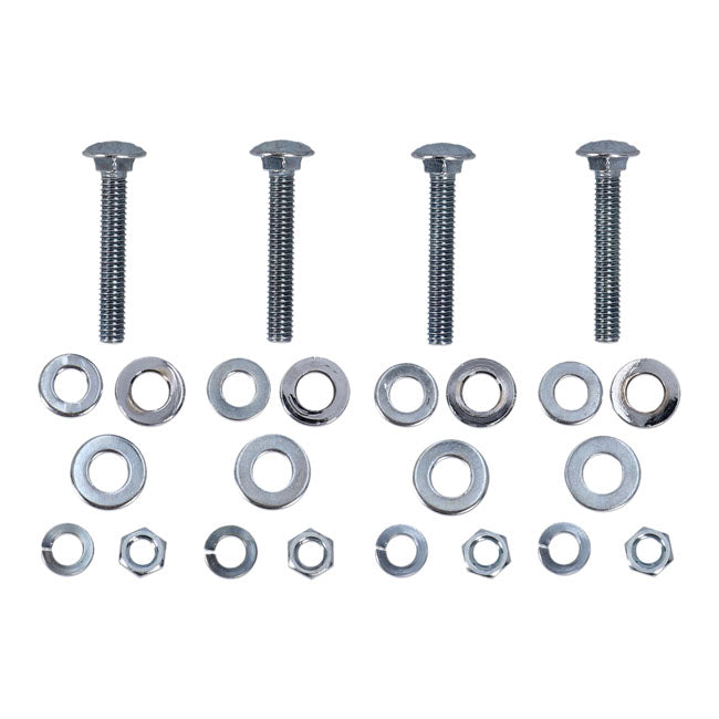 Paughco, Tapered exhaust (38"). Chrome Full Exhaust System Paughco