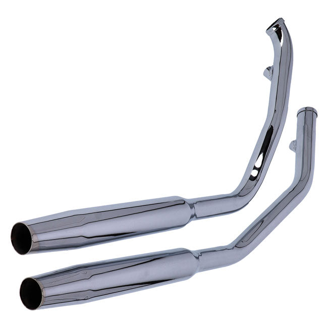 Paughco, Tapered exhaust (38"). Chrome Full Exhaust System Paughco