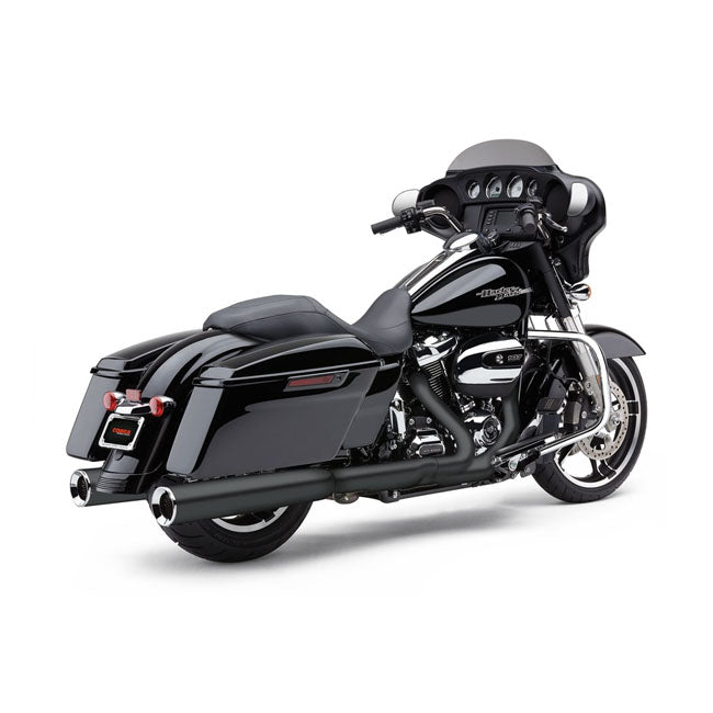 Cobra, Powrflo 4-1/2" slip on mufflers. Black EXHAUST SLIP-ONS AND MUFFLERS Cobra