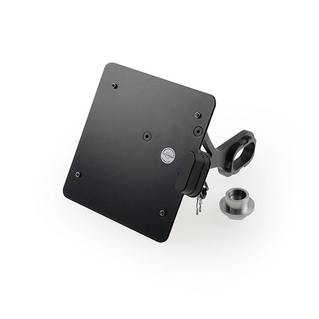Cult-Werk, side mount license plate bracket, black. Germany LICENSE PLATE BRACKETS Cult Werk