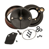 S&S Cycle Stealth Air Cleaner Kit Without Cover - 17+ Milwaukee-Eight Air Cleaner S&S Cycle