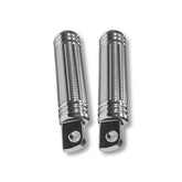 Burly, Stash foot pegs. Clear anodized FOOTPEGS Burly Brand