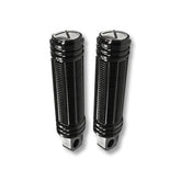 Burly, Stash foot pegs. Black anodized FOOTPEGS Burly Brand