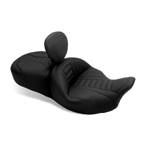 Mustang Backrest & Post Deluxe Touring Black Armrests Mustang