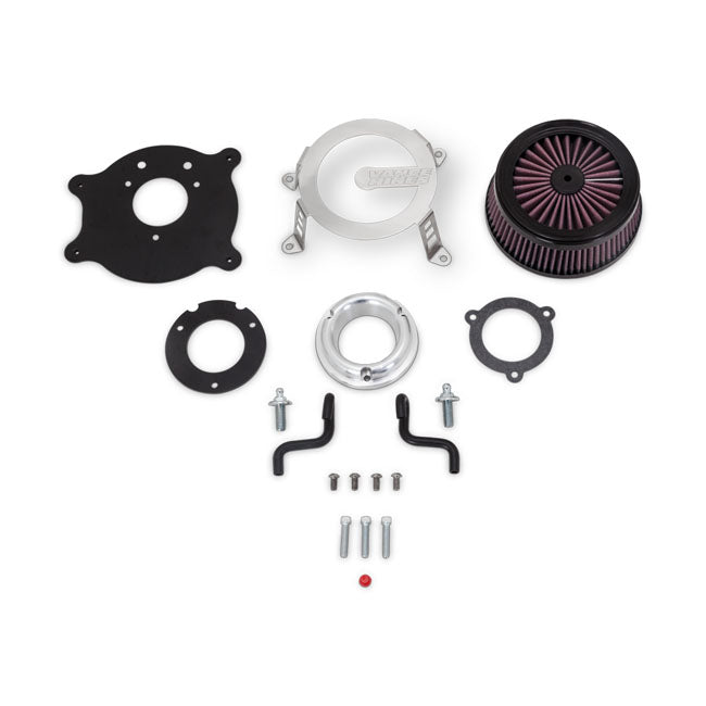 Vance & Hines V02 Cage Fighter Air Cleaner, Brushed - 08-16 Touring & 09- 16 Trike & 16-17 Softail & 16-17 Dyna Air Cleaner Vance & Hines