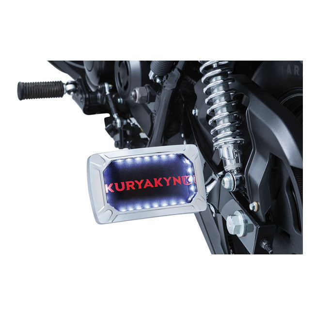 Kuryakyn, Nova curved license plate holder, horizontal LICENSE PLATE HOLDERS Kuryakyn