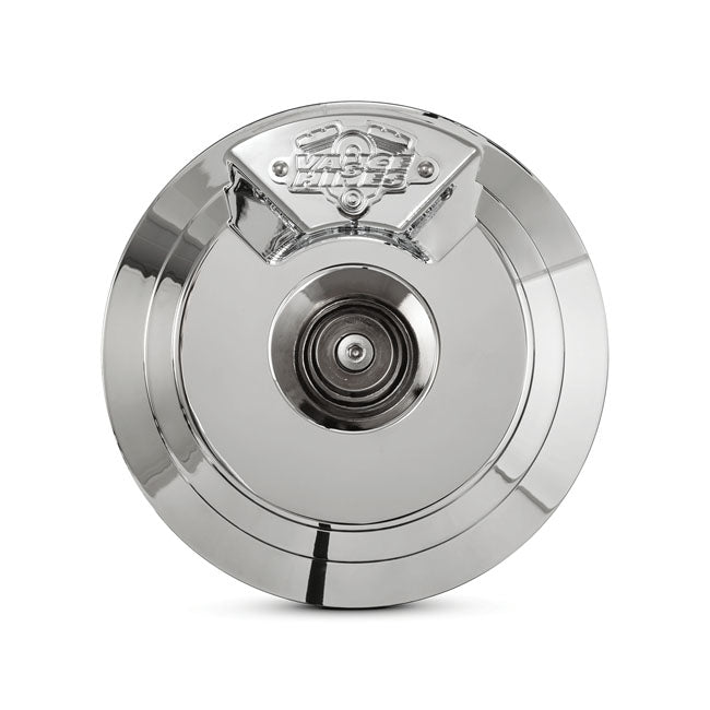 Vance & Hines, Grenade skullcap. chrome AIRCLEANER FACE PLATES Vance & Hines