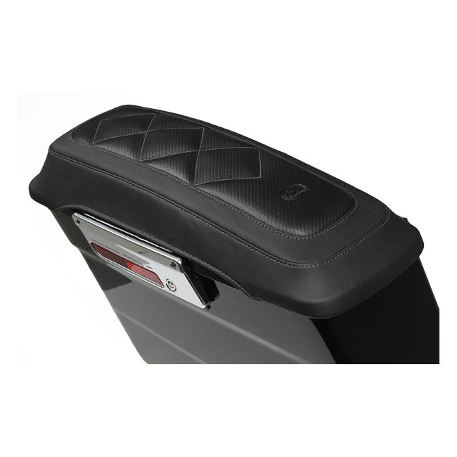 Mustang, saddlebag lid cover set. Carbon Diamond SADDLEBAGS LIDS Mustang