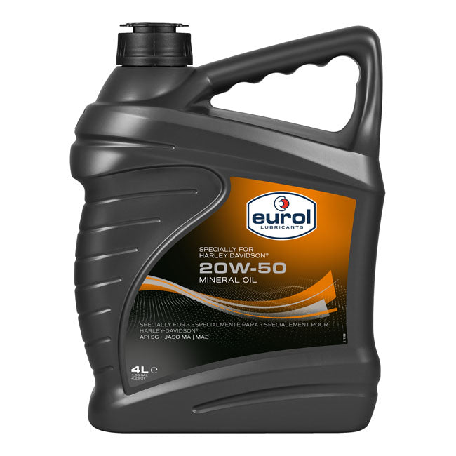 Eurol, Motor Oil 20 W50 Sg/Cd Mineral. 4 L Oils Eurol