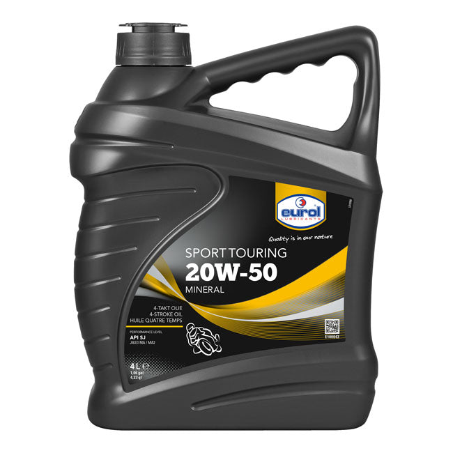 Eurol, 20 W50 Sg Jaso Ma Mineral Motor Oil, 4 L Oils Eurol