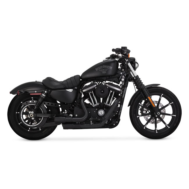 Vance & Hines Mini Grenades Exhaust, Black - 04-13 Sportster Full Exhaust System Vance & Hines