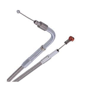 Barnett, idle cable braided +12" CABLES THROTTLE PUSH Barnett