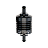 Golan Mini Fuel Filter 5/16" (8 Mm). Black Anodized Fuel Filter Golan Products