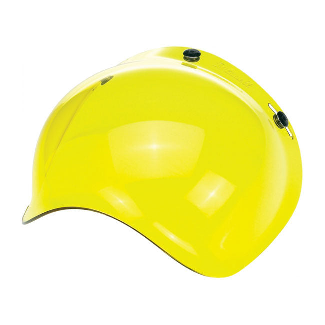 Biltwell Bubble Shield Anti-Fog, Yellow Helmets Biltwell