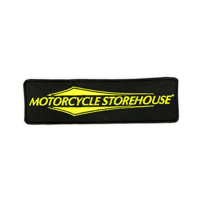 Motorcycle Storehouse, Logo Patch. Black Patches Mcs