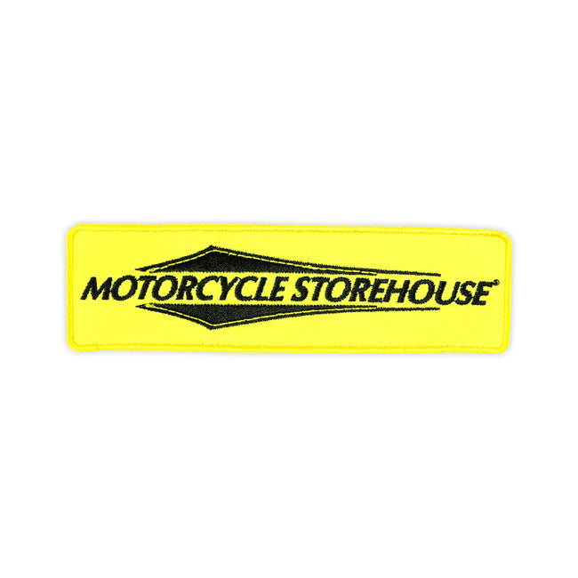 Motorcycle Storehouse, Logo Patch. Yellow Patches Mcs