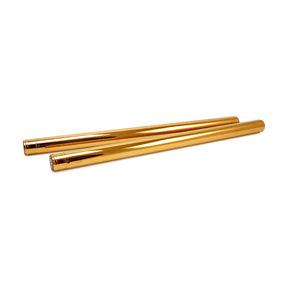 CC Eng. 39mm fork tubes, TNC Gold. 24-1/4" OAL FORK TUBES Custom Cycle Engineering
