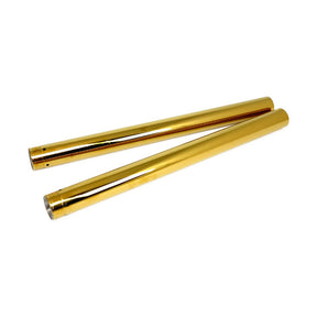 CC Eng. 41mm fork tubes, TNC gold. 20-1/4" OAL FORK TUBES Custom Cycle Engineering