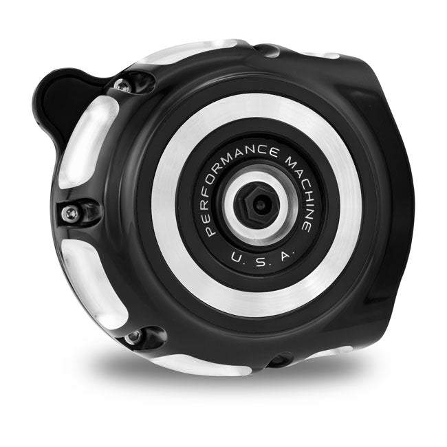 PM, ''vintage'' air cleaner kit. Black CC Air Cleaner Performance Machine