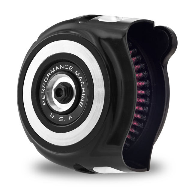 PM, ''vintage'' air cleaner kit. Black CC Air Cleaner Performance Machine