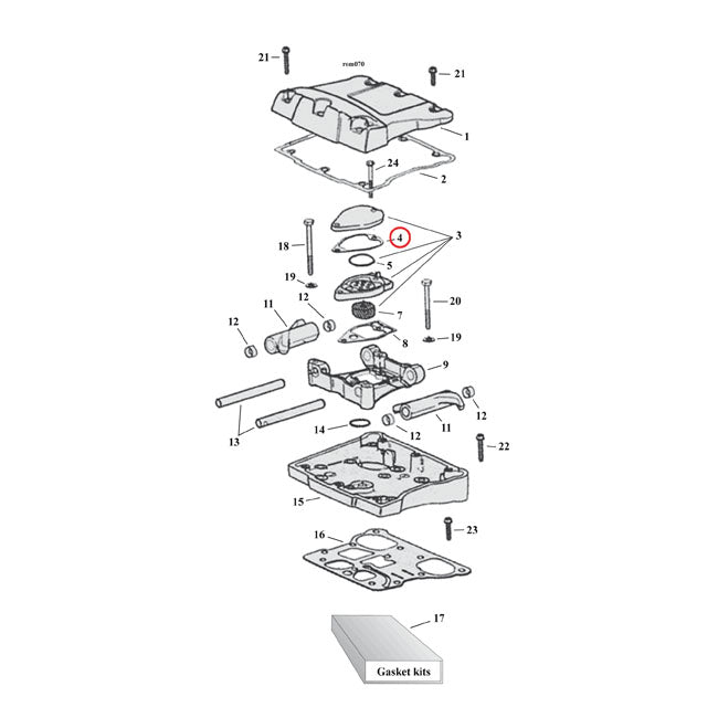 Cometic Breather Cover Gasket Tc Rocker Covers Gaskets And Seals Cometic