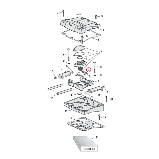 Cometic Breather Filter Element Tc Rocker Covers Gaskets And Seals Cometic