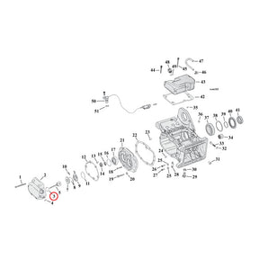 Cometic Middle Pushrod Cover O Ring Tc Transmission O-Rings And Seals Cometic