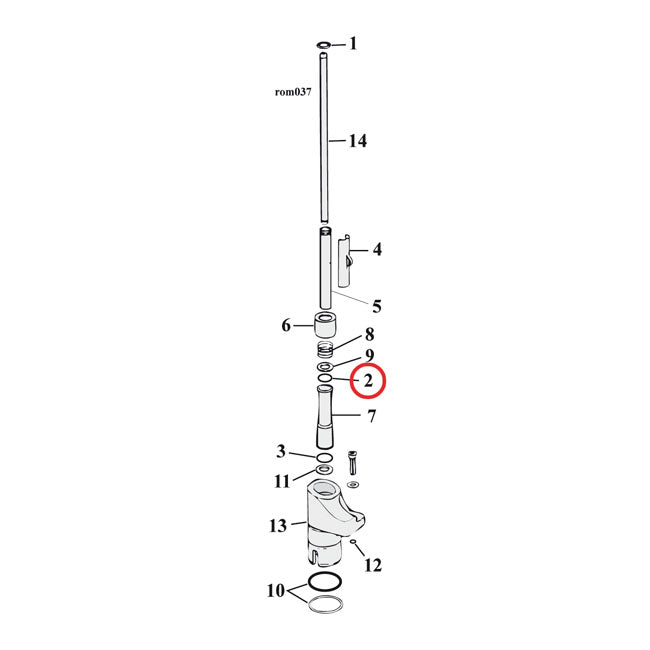 Cometic Middle Pushrod Cover O Ring Tc Transmission O-Rings And Seals Cometic
