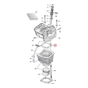 Cometic Cylinder Head Gasket Mls 3.5" Bore 0.040" Evo Gaskets Cylinder Head Cometic