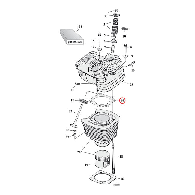 Cometic Cylinder Head Gasket Mls 3.5" Bore 0.040" Evo Gaskets Cylinder Head Cometic
