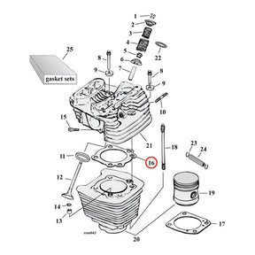 Cometic Cylinder Head Gasket Mls 3.5" Bore 0.040" Evo Gaskets Cylinder Head Cometic