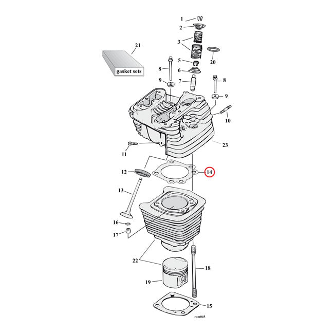 Cometic gasket set, cylinder head. 3.5" bore .060" MLS GASKETS CYLINDER HEAD Cometic