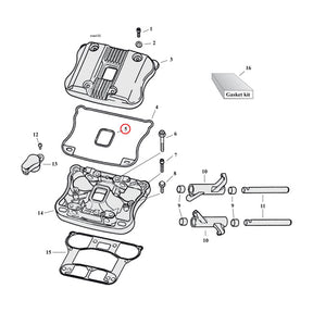 Cometic Inner Rocker Box Cover Gasket Evo Bt Rocker Covers Gaskets And Seals Cometic