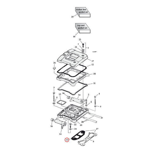 Cometic Gasket Rocker 020 84 99 R Rocker Covers Gaskets And Seals Cometic