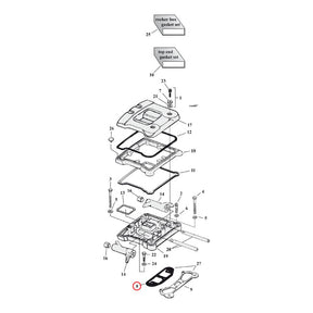 Cometic, right rocker cover gasket. Fiber ROCKER COVERS GASKETS AND SEALS Cometic