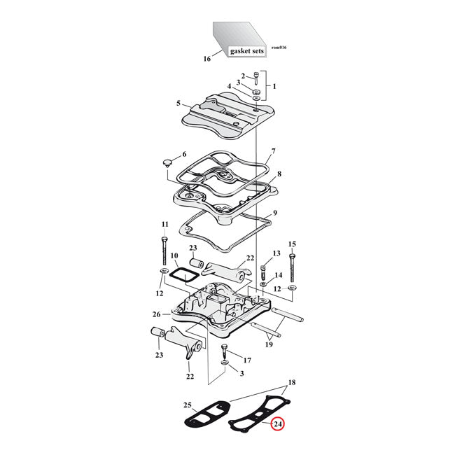 Cometic, left rocker cover gasket. SLS .020" ROCKER COVERS GASKETS AND SEALS Cometic