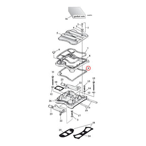 Cometic Lower Rocker Box Cover Gasket Rubber Xl Rocker Covers Gaskets And Seals Cometic
