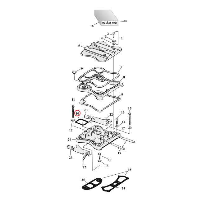 Cometic, middle rocker cover gaskets. Cork ROCKER COVERS GASKETS AND SEALS Cometic