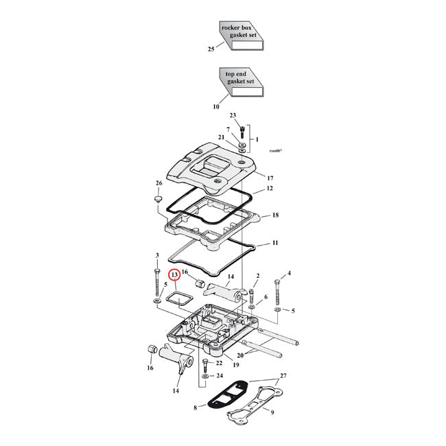 Cometic, middle rocker cover gaskets. Cork ROCKER COVERS GASKETS AND SEALS Cometic