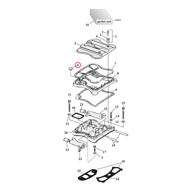 Cometic Rocker Cover Umbrella Valve Seal Evo Bt Rocker Covers Gaskets And Seals Cometic