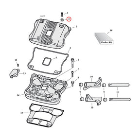 Cometic Rocker Box Cover Washers Evo Bt Rocker Box Seals Cometic