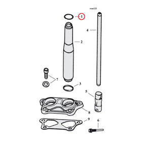 Cometic Upper Pushrod Cover O Ring Tc Pushrod Covers Gaskets And Seals Cometic