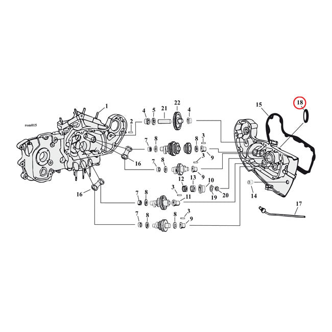 Cometic Seal D/L Point Cvr71 03 Xl Cams Seals Cometic